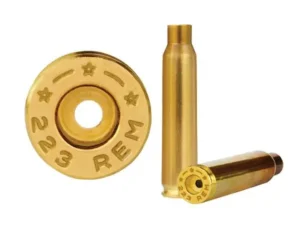 Starline Brass .223 Remington cartridge cases from Precision Reloading shown from multiple angles for rifle reloading