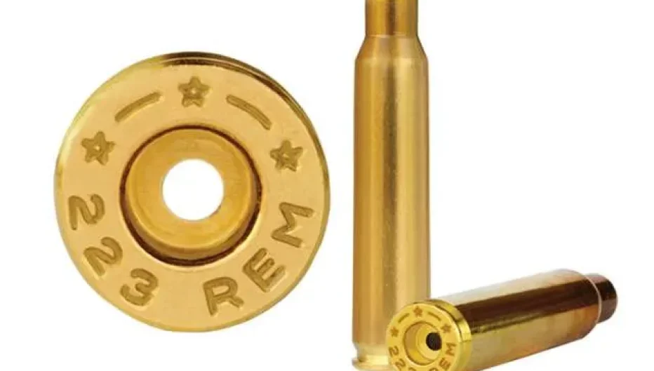 Starline Brass .223 Remington cartridge cases from Precision Reloading shown from multiple angles for rifle reloading