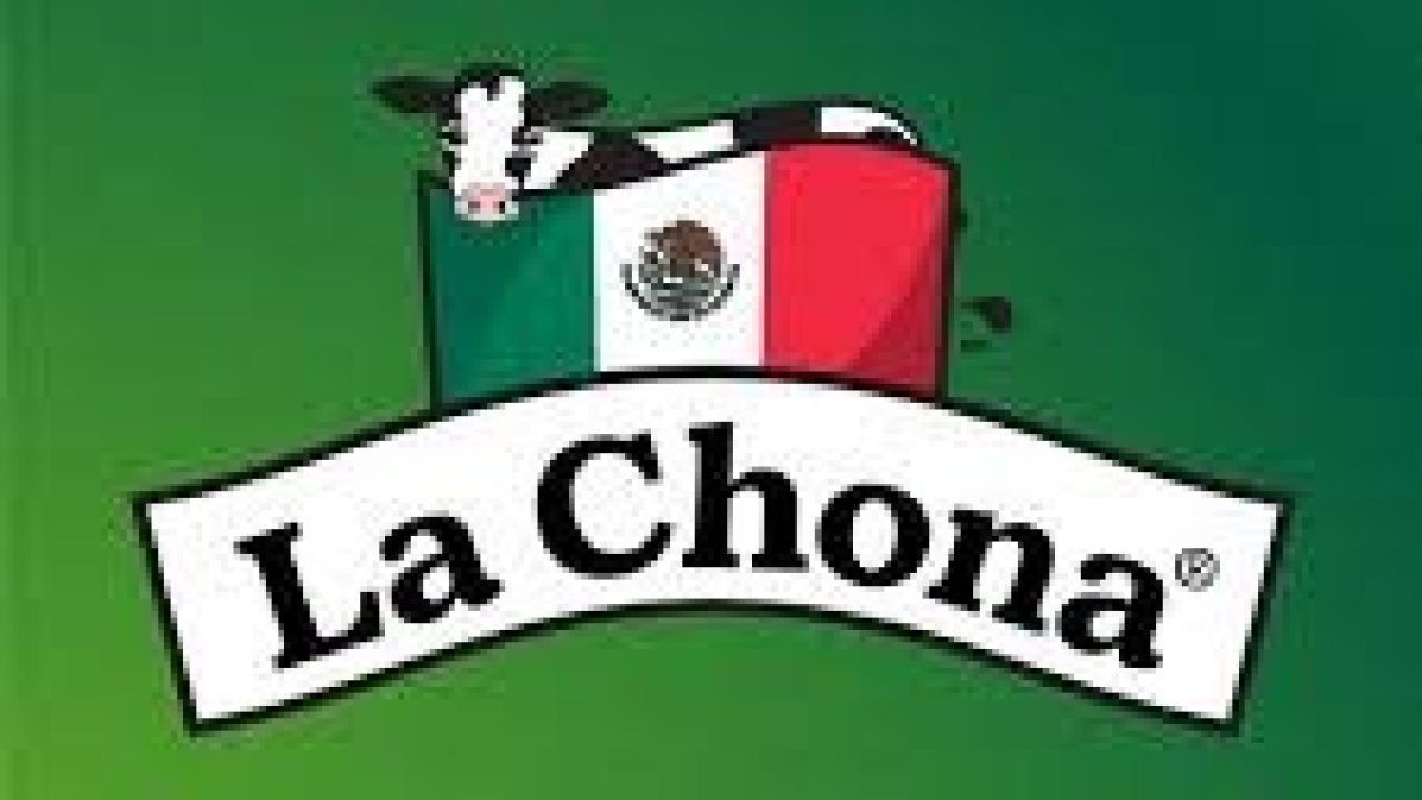 La Chona logo featuring a stylized cow above a banner with the name “La Chona,” set against a green background with a Mexican flag motif, representing a sponsor of the Kick It 3v3 Soccer tournament